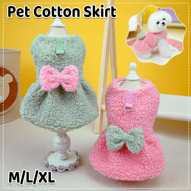 Spring Fall Pet Dog Clothes Cotton Skirt Puppy Dress for Small Medium Large Dogs