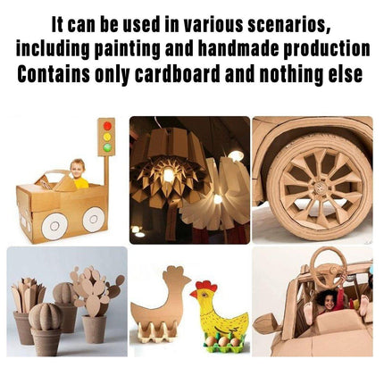 50pcs Corrugated Cardboard Sheets Express Carton Spacer Gasket Packing Material