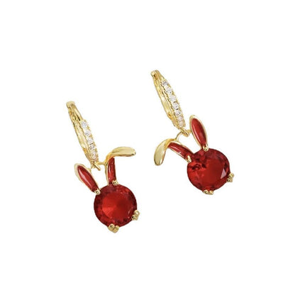 Fashion Gold Zircon Earrings Stud Drop Dangle Wedding Best Gift For Women - Aimall