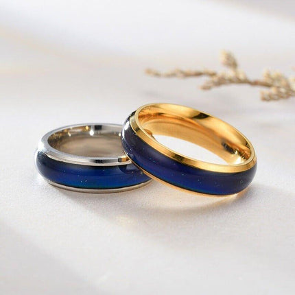 Size 10 Mood Sensing Color Changing Ring Temperature Control Thermochromic Rings - Aimall