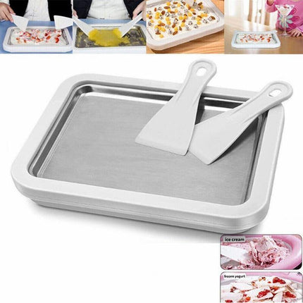 Ice Cream Maker Yogurt Frozen Pan Mini Fried Yogurts Machine Rolled Homemade DIY - Aimall