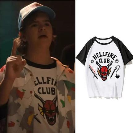 Stranger Things Hellfire Club Short Shirt Sleeve Baseball Unisex T-Shirt S~XXL AU - Aimall