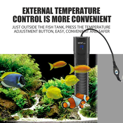 500/800/1000w Submersible Temperature Control Rod with LED Display for Fish Tanks