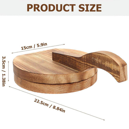 Wooden Dumpling Wrapper Maker Hand Press Dough Roller for Kitchen Cooking