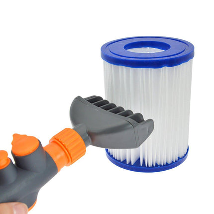 Swimming Pool Spa Water Filter Cartridge Cleaner Cleaning Brush Tool Kit