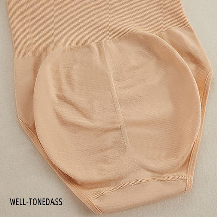 Beige Plus Women Full Body Shaper Seamless Slimming Tummy Control Bodysuit Shapewear - Aimall