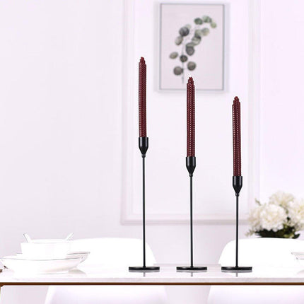Set of 3 Decorative Candlestick Holder Candle Stand for Wedding / Dinner / Party