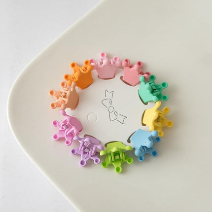 10Pcs Mini Hair Clips Girls Hairpin Clamps Plastic Claws Mix Colour Ladies Kids - Aimall