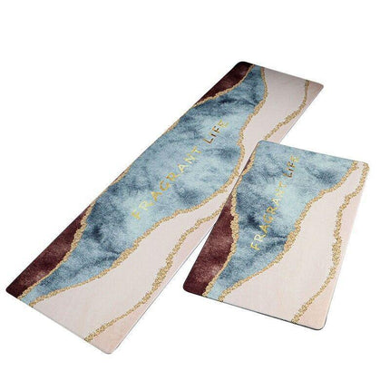 45×150cm Kitchen Mat Non-Slip Waterproof PVC Floor Rug Carpet Anti-Oil Easy Clean - Aimall