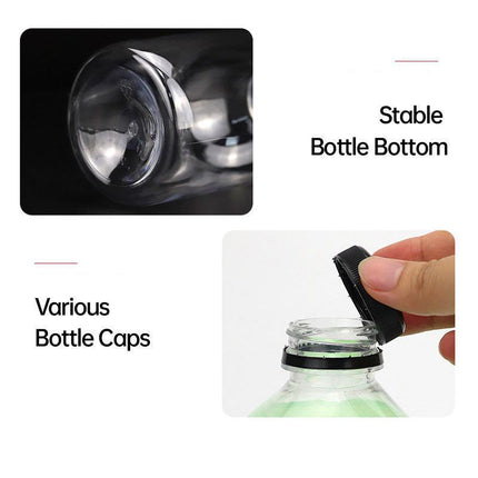 20pcs 250ml Reusable Plastic Juice Bottles 38mm Caliber Clear Beverage Container