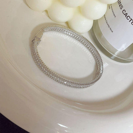Elegant Oval Bracelet Minimalist Design Luxury Women Fashion Jewelry Gift