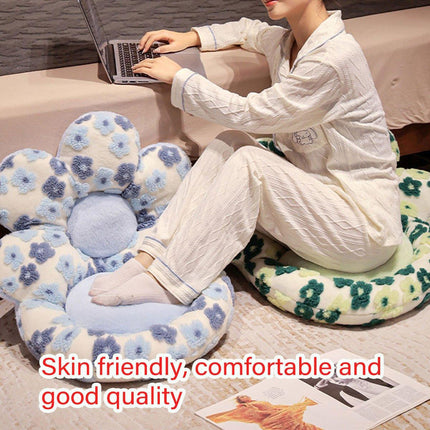 Cute Soft Seat Cushion Flower Shaped Lazy Sofa Pad for Office Chairs and Home Use