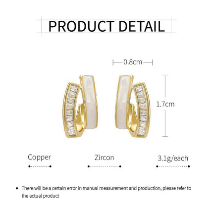 High Sense Stud Earrings Fashionable Jewelry for Women Elegant Design Ladies