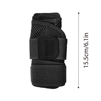 1pc Black Sports Finger Protector Basketball Fitness Thumb Support Guard Sleeve