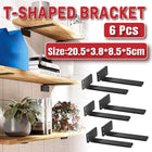 Heavy Duty Shelf Bracket Black L Shape Shelf Bracket Hidden Steel Bracket Shelve