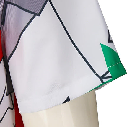 Strange Story 4 Cos Dress Shirt Short Sleeve Round Neck Men's And Women's Performance Cosplay Dress New Halloween Play Dress
