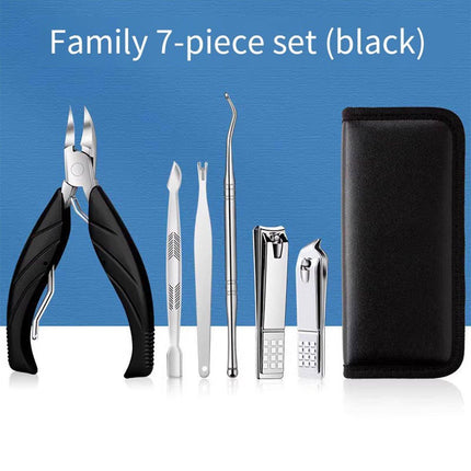 Professional Nail Clippers Set Manicure Pedicure Kit Stainless Steel Tools