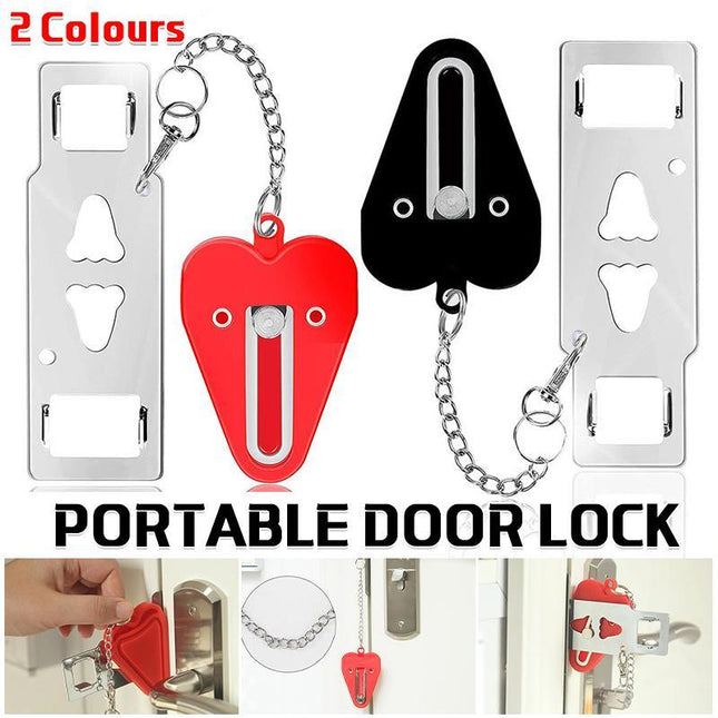 Portable Door Lock Security Safety Travel Hotel Home Addalock Safe Lock NEW - Aimall