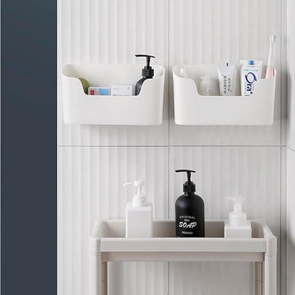 2PCS Wall Mounted Storage Rack Kitchen Bathroom Cabinet Door Sundries Holder