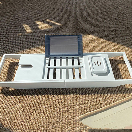 Expandable Anti-Slip Bathtub Storage Rack Adjustable Household Bath Shelf