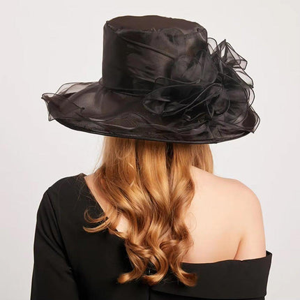 Ladies Large Brim Sun Hat Lightweight Bowler Hat Summer Beach Outdoor Protection