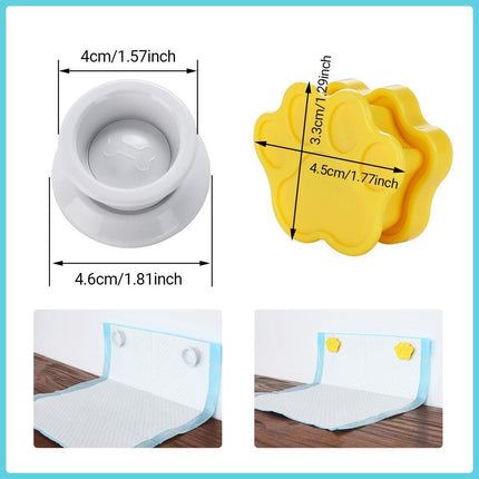 2pcs Dog Pee Pad Holder Wall Mounted Pet Urine Pad Grip Strong Adhesive Non Slip
