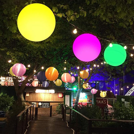 Outdoor Inflatable Beach Ball LED Light Swimming Pool Party Water Game Toys - Aimall