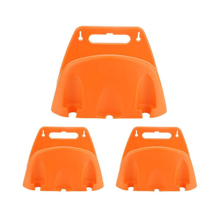 3pcs Wall Mounted Hose Holder Rack Plastic Garden Hose Storage Rack Organizer