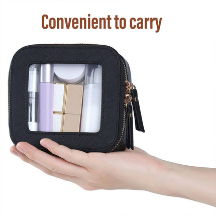 Clear Waterproof Travel Makeup Bag Portable Cosmetic Toiletry Organizer Box