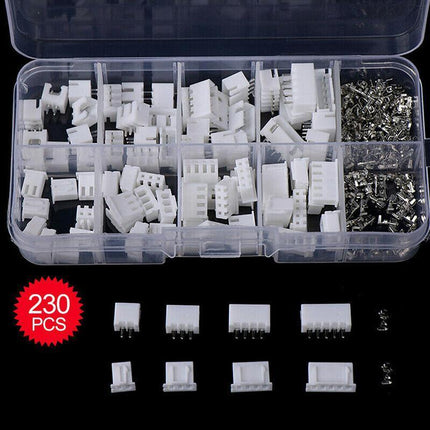 230PCS/Box XH 2.54 2p 3p 4p 5pin 2.54mm Pitch Terminal Kit JST Connector C3 - Aimall