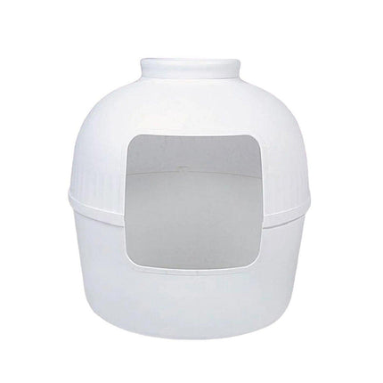 Plastic Pet Kennel Small Dog Cat Litter Box Teddy Villa Easy Clean Hair Guard