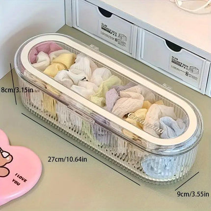 Large Storage Box with Lid Organiser Multi Compartment Organiser Container