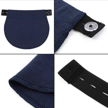 6PCS Pregnant Women Belt Extension Buckle 3 Colours for Big Belly Fatty Pants