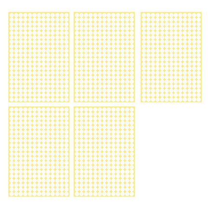 8/13/25/50mm Colour Sticker Dots Adhesive Round Labels Circular Scrapbooking White - Aimall