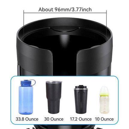 2 in 1 Car Phone Holder and Cup Holder Drink Organiser Water Bottle Holder