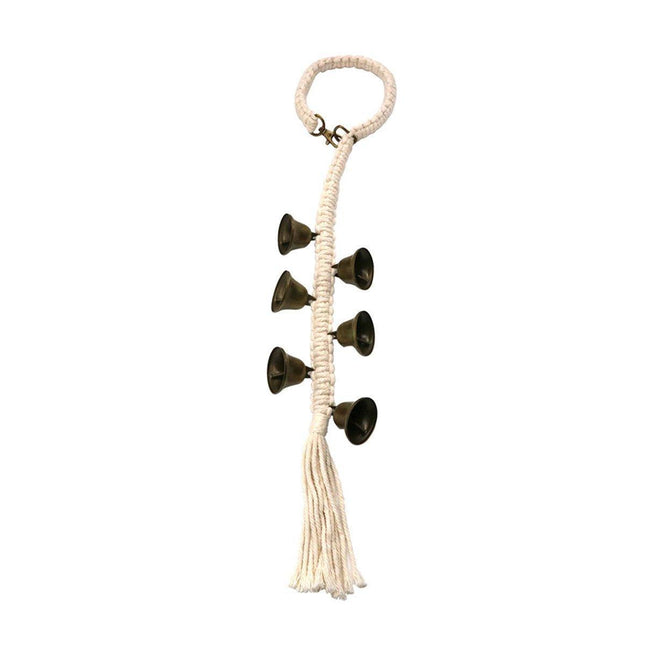 Adjustable Doorbell Hanging Rope Dog Training Bell Cat Teasing Braided Trainer
