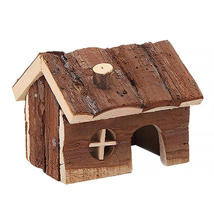 Wooden Hamster House Pet Nest Durable Small Animal Shelter for Home Cage Use