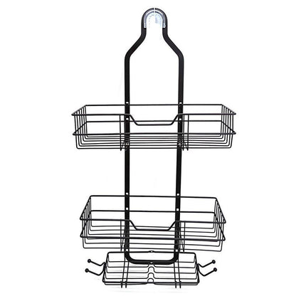 Perforation Free Toilet Bathroom Wall Shelf Household Shower Storage Organizer