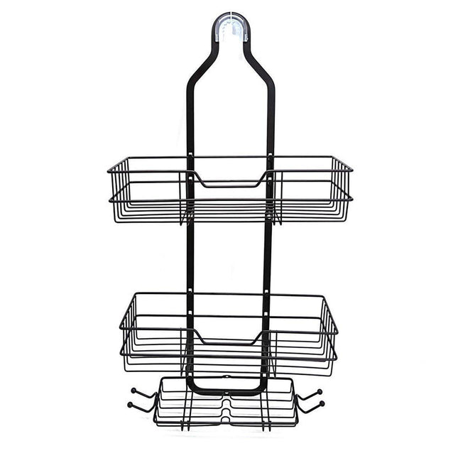 Perforation Free Toilet Bathroom Wall Shelf Household Shower Storage Organizer