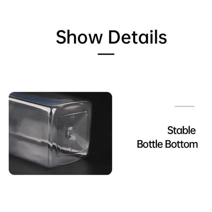 20pcs 500ml Food Grade PET Square Juice Bottles Transparent Flat Drink Container