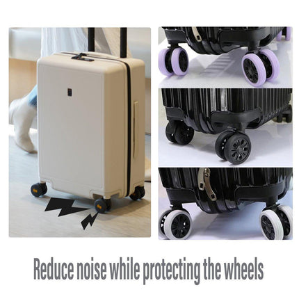 16 PCS Silicone Luggage Wheels Cover Caster Shoes Wheel Protector for Luggage - Aimall