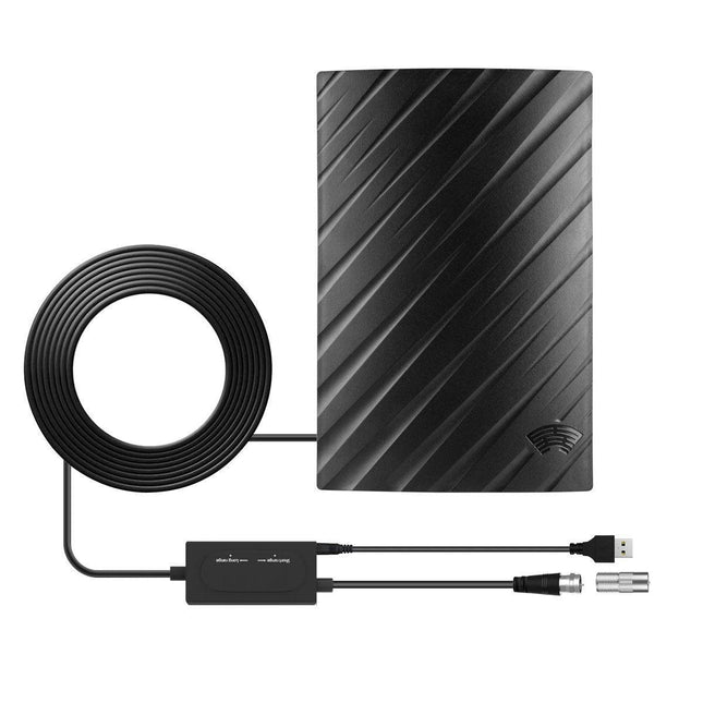 500 Mile HDTV Digital TV Antenna 4K 1080P Amplified Indoor Signal Booster Black