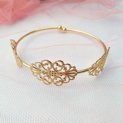 Women Upper Arm Cuff Armband Adjustable Jewelry Bracelet Minimalist Bangle Gift - Aimall
