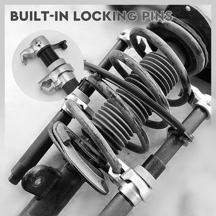 Heavy Duty Coil Spring Compressor Suspension Spring Clamp With Safety Bracket - Aimall