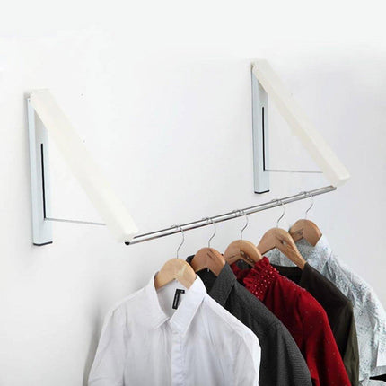 Mini Wall Hanging Retractable Clothes Drying Rack Space Saving Laundry Hanger