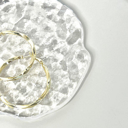 European American Fashion Statement Large Hoop Earrings Classic Retro Jewelry