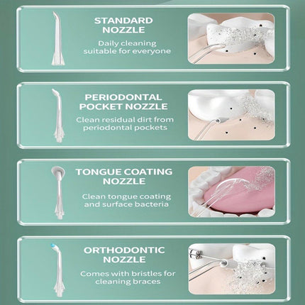 Portable Electric Oral Irrigator Water Flosser Dental Cleaner Stone Removal Tool