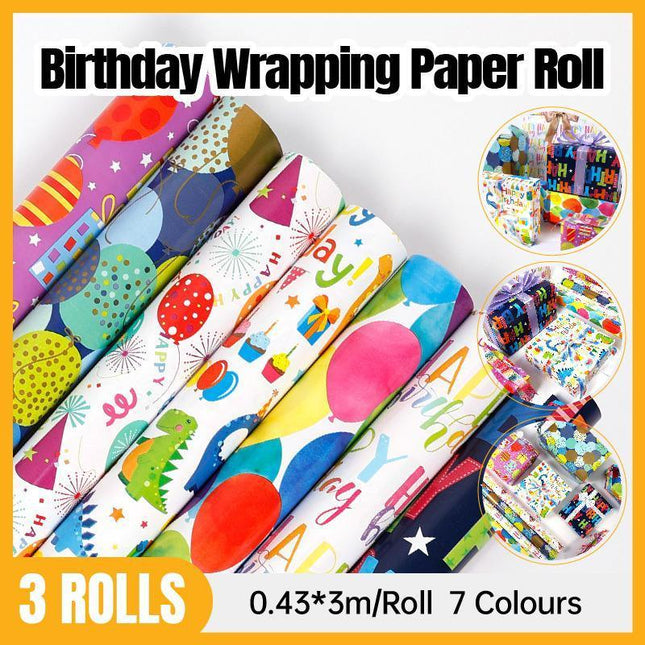 Vibrant and joyful Present Wrapping Paper for special occasions