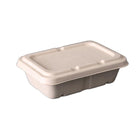 50PCS Square Disposable Lunch Box Thickened Takeout Salad Bowl Natural Colour
