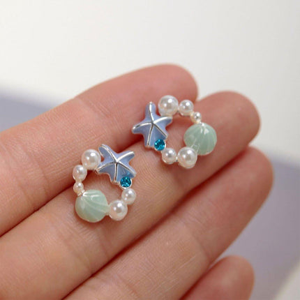 Star Shaped Earrings Women Elegant Temperament Stylish Fashion Jewelry Accessory